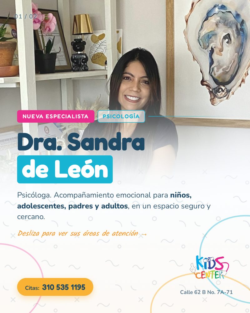 Carrusel de presentación de especialista para Kids Center